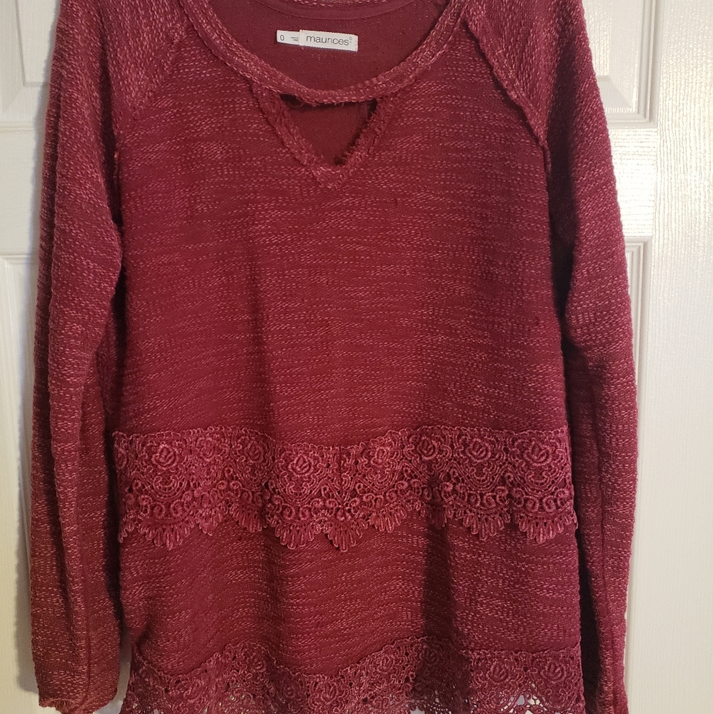 Berry Maurices sweater plus size 0. Nwot